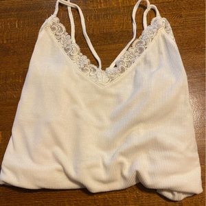 American Eagle Soft and Sexy Lace Tank Top, Size L